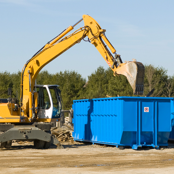 what size residential dumpster rentals are available in Maida